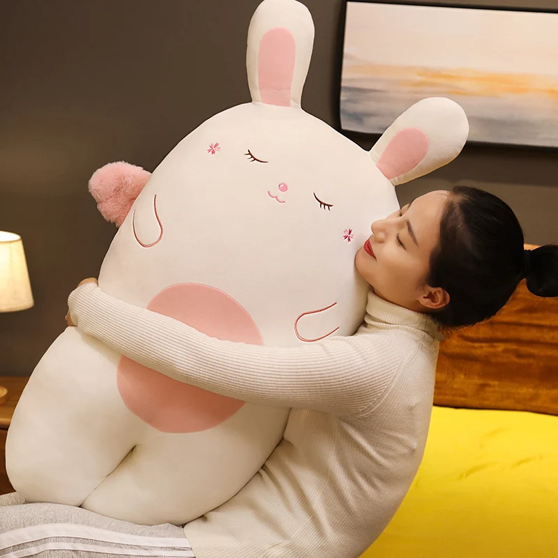 New Lovely Giant Animal 65cm 95cm Soft Cartoon Big Sakura Angel Rabbit Bunny Plush Toy Stuffed Pillow Girl Christmas Gift | Игрушки и