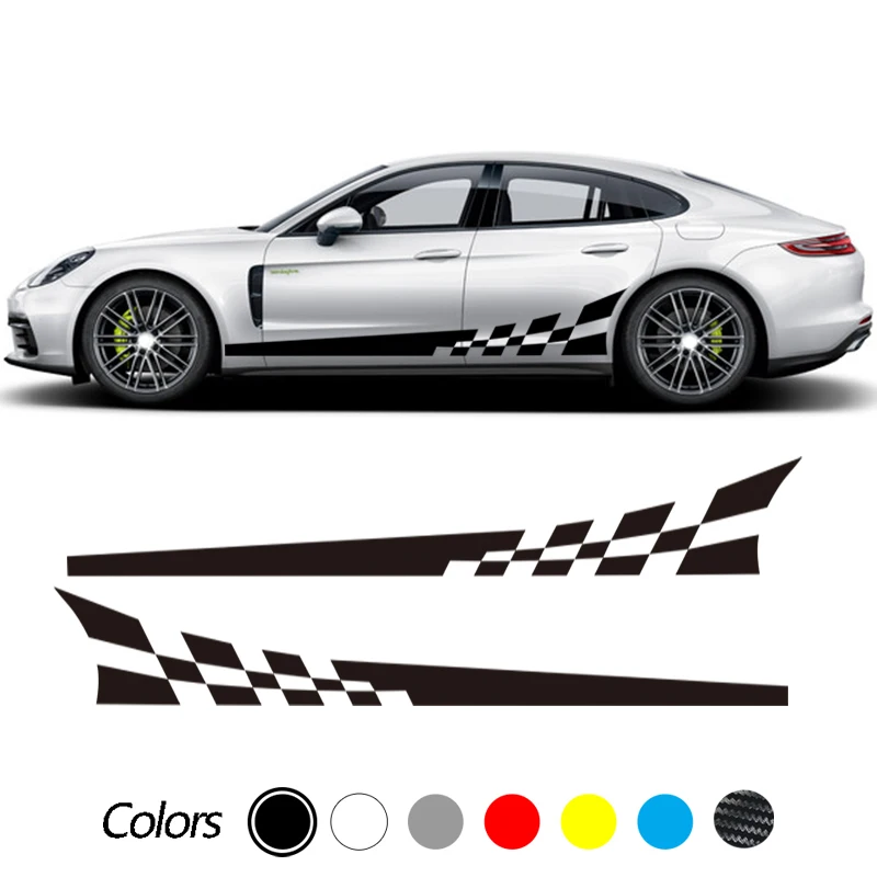 

2pc/Lot 220x25cm Car Stickers Both Side Racing Car Stickers Camouflage Stripes Auto Products Car Wrap Vinyl Film Car Accessories