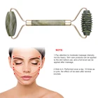 Роликовый массажер для похудения для подтяжки лица до нефрита каменный ролик Роза кварцевый Природный кристалл камень тонкий подбородок уход за лицом уход за кожей Инструменты