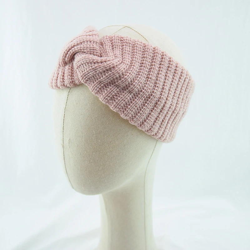

Winter Knitted Cross Headband for Women Girls Warm wool Hairbands elastic Turban Headwrap Crochet Hair Bands Hair Accessories