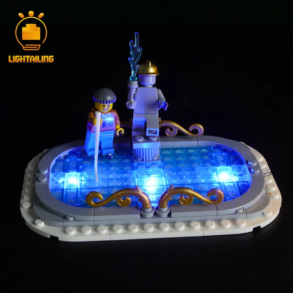 LIGHTAILING светодиодный светильник набор для создателя зимней деревенской пожарной станции светильник ing набор совместим с 10263(не включает модель