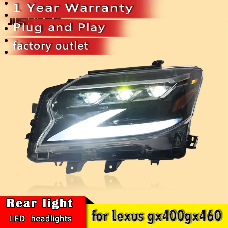 New car styling For Lexus GX400 GX460 Headlights assembly special 14-20 modified led day light LED lens lamp