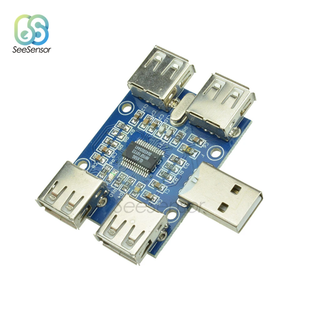 DC 5V usb-хаб контроллер USB2.0 HUB концентратор 4-муфтовый стыковочный USB плата