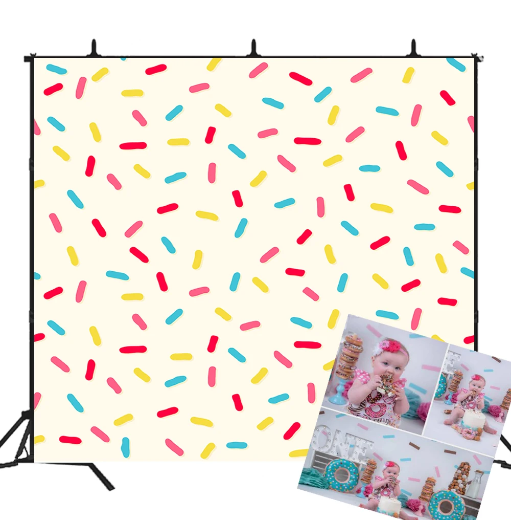 

Фотофон BEIPOTO с пончиками для фотосъемки новорожденных детей фотография фон для первого дня рождения фотография