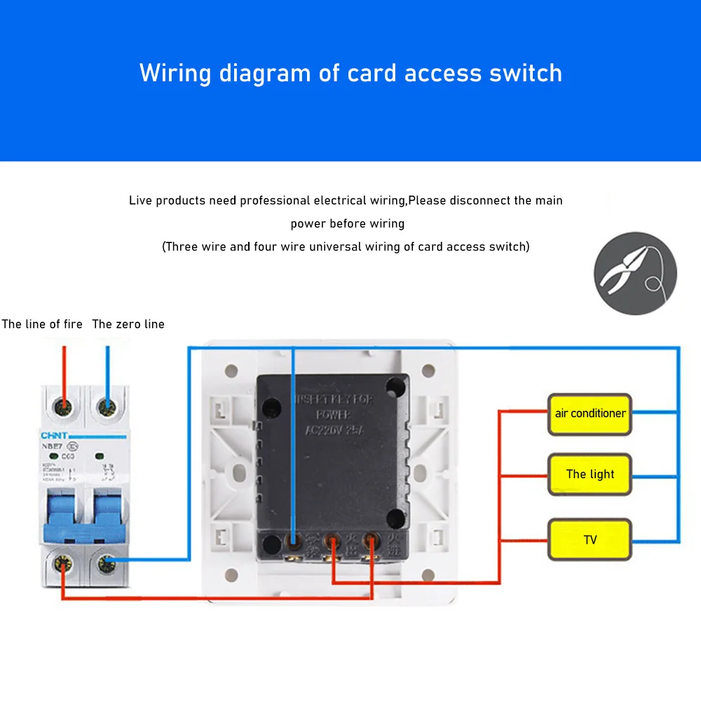

Magnetic Card Switch PC Fireproof Energy Saving Type 86 Induction Insert Key Card Power Switch for Hotel Home Office