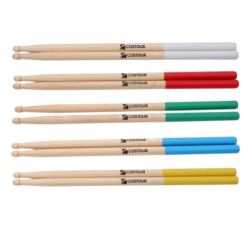 

Drums Sticks For Kids Anti Slip Portable Drumsticks 7A Maple Wood For Electronic Jazz Drum Kit Drummer Pro Unisex New