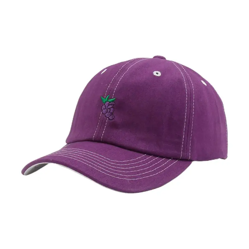 Унисекс летняя Регулируемая хлопковая бейсболка авокадо виноград Фрукты