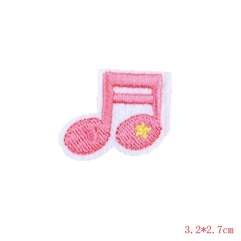 Музыка Гитара Примечание нашивки наклейки железа на одежде передачи тепла