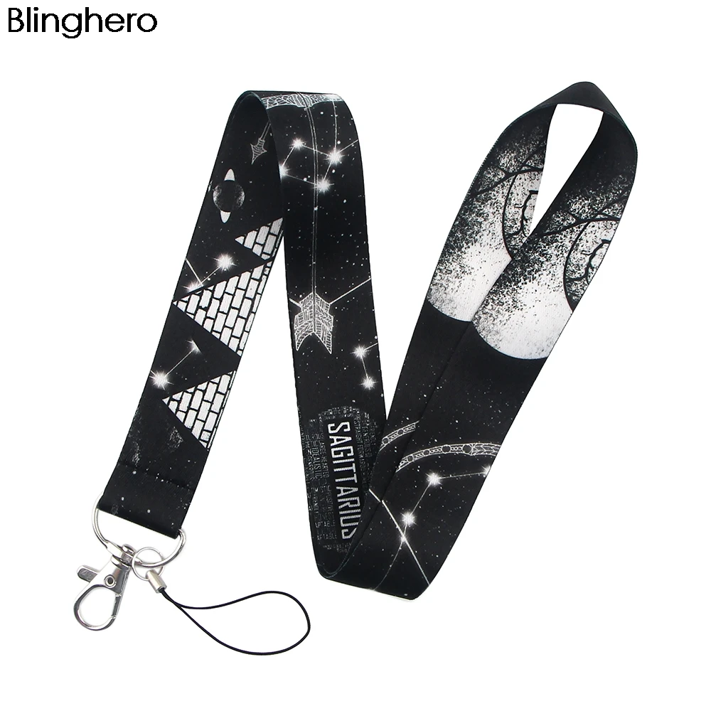 Шнурок BH1216 Blinghero с изображением мультфильма Луны ключей ID-карт держатель для