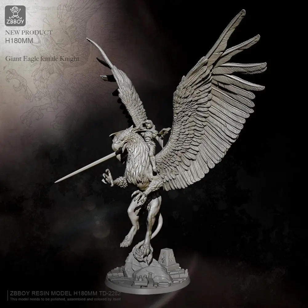 

180mm high fighter Eagle female Knight Resin Soldier (white td-2282 model) K2P5