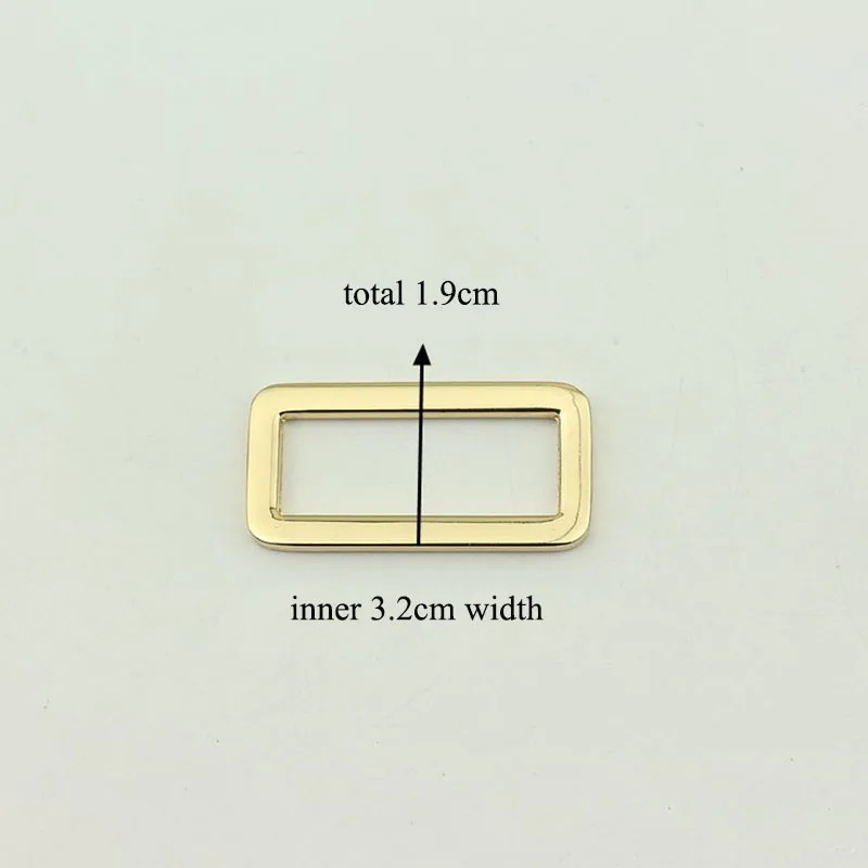 20pcs 32mm Metal Luggage Accessories O D Ring Bag Connect Rectangle Buckle DIY Backpack Leather Craft Strap Hang Decor Material