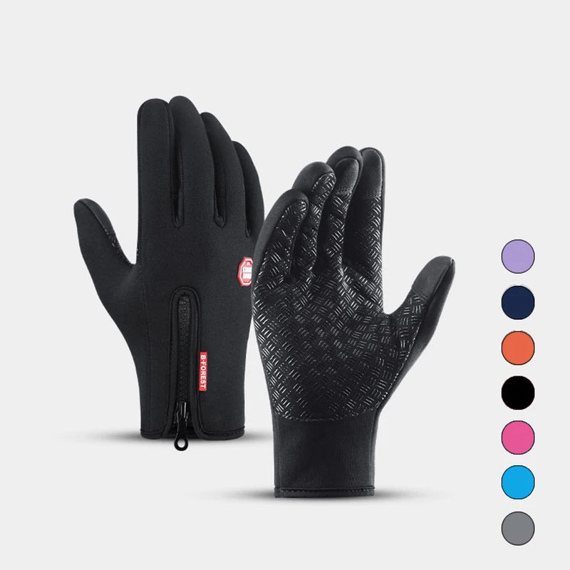 

мото перчатки перчатки для спорта перчатки Зимние теплые велосипедные перчатки, перчатки с закрытыми пальцами для сенсорного экрана, водон...