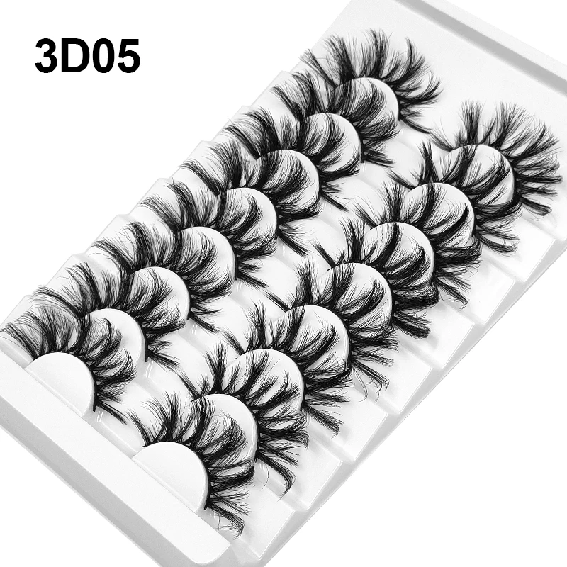 Фото Норковые 3D ресницы OKAYLASH, натуральные Объемные Накладные ресницы, эффектные ресницы для макияжа, накладные ресницы для наращивания, шелковы... №5
