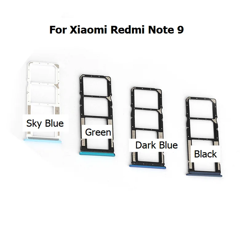 

10Pcs For Xiaomi Redmi Note 9 Sim Card Tray Slot Holder Connector Replacement Parts