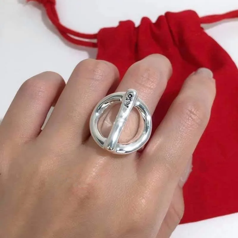 

Authentic Men Women ON / OFF Friendship Rings For Women UNODE50 Plated Jewelry Fits European Style Gift Men Ring ANI0626MTL0