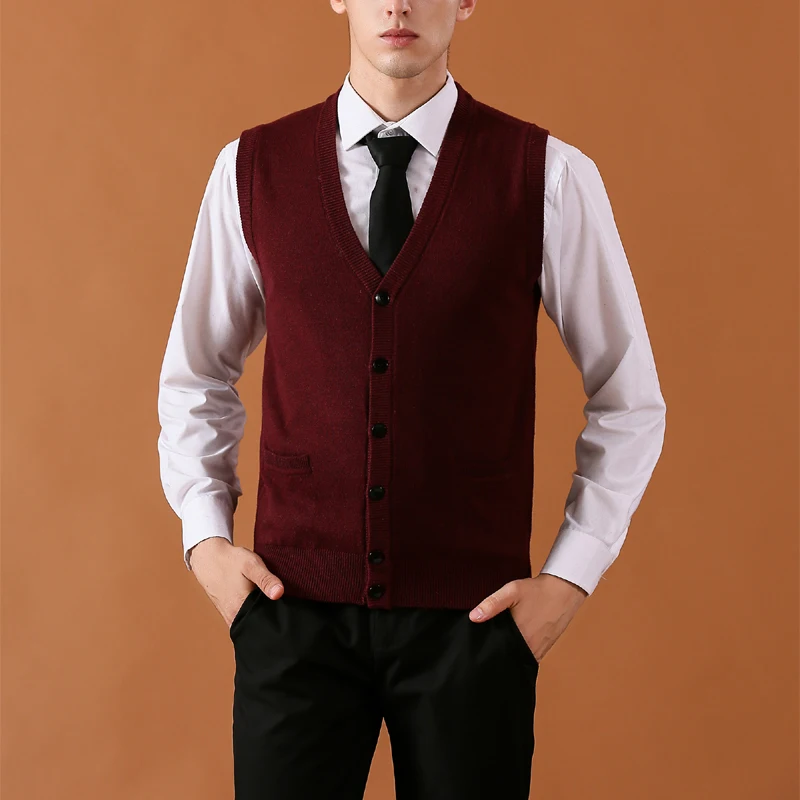 Высококачественные мужские зимние осенние деловые свитера кардиганы свитер