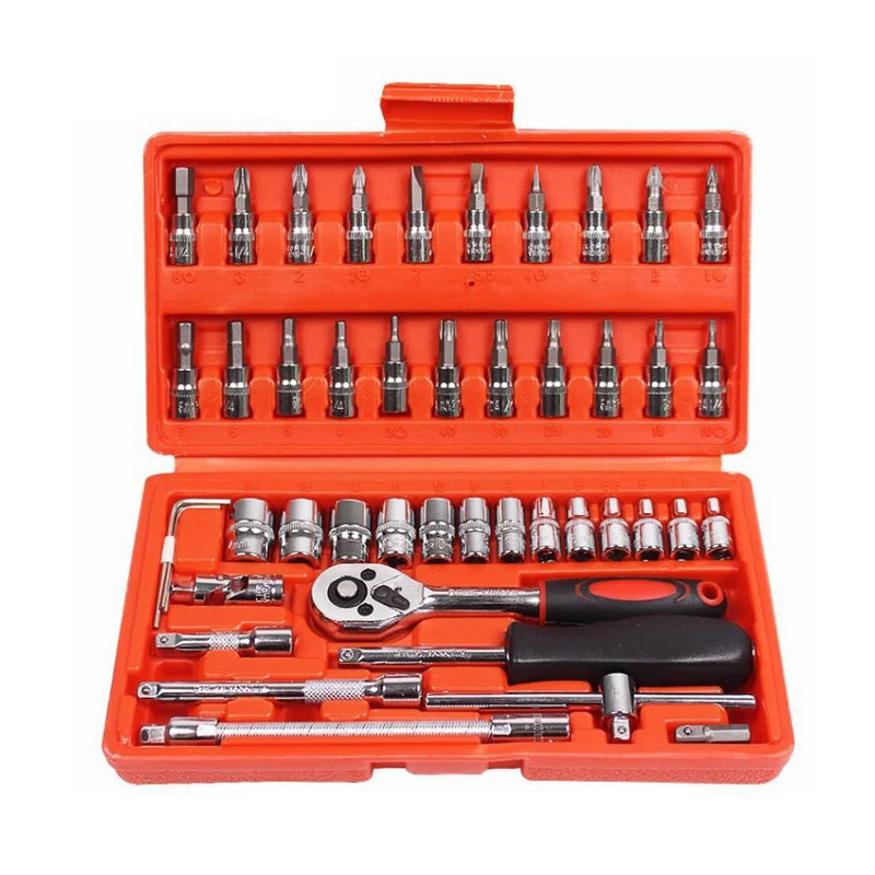 

New Socket Wrench Tools Key Hand Tools Set Spanner Wrench Socket Hand Tools Wrenches Garage Tools Car Wrenchs Universal Ratchet