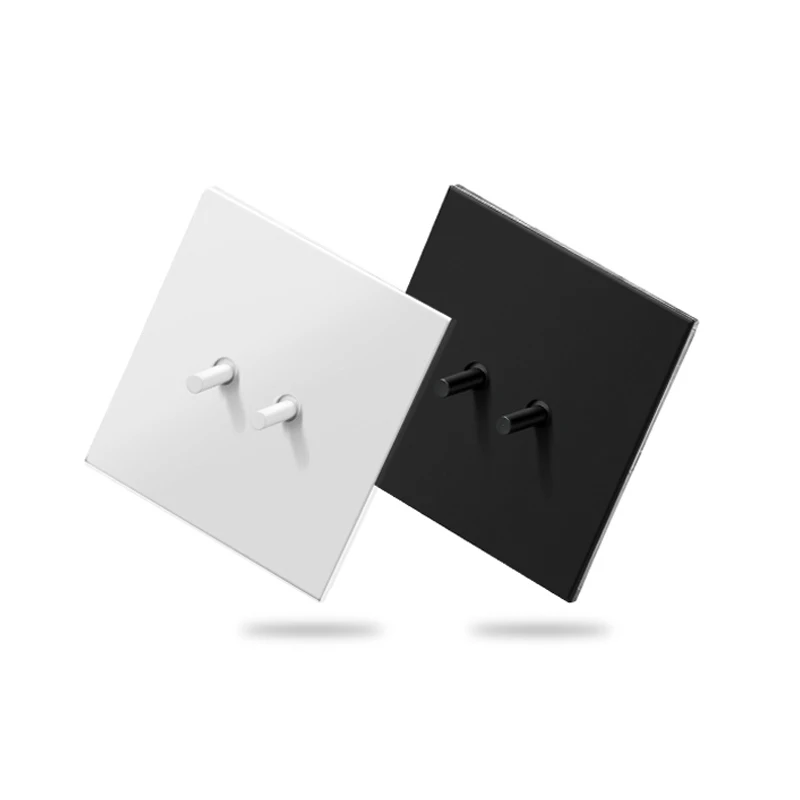 Переключатель настенный из нержавеющей стали с матовой панелью в стиле