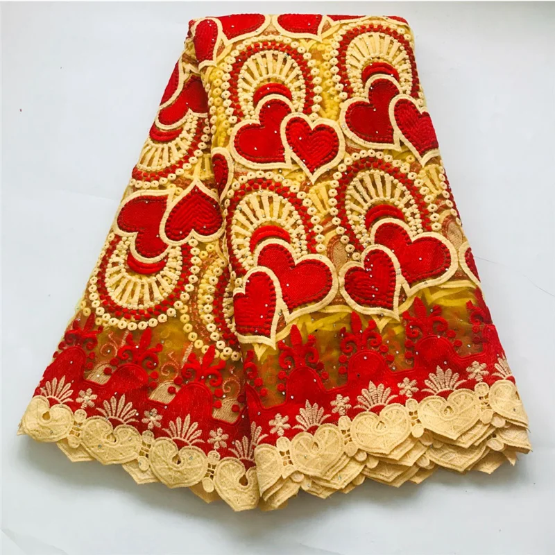 3D цветы Высокое качество африканская кружевная ткань французские камни Чистая