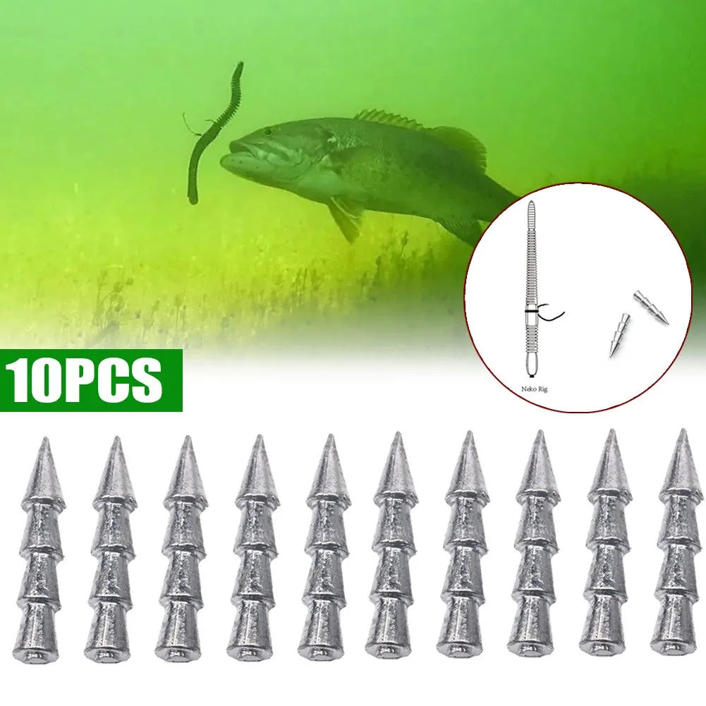 10 шт. Neko Rig Nail весовые грузила соединитель рыболовная вставка вес Мягкая наживка
