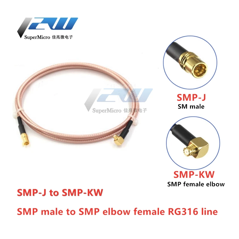 SMP папа к Женский коаксиальный кабель J/SMP K KW тестовая Перемычка RG316 Кабель