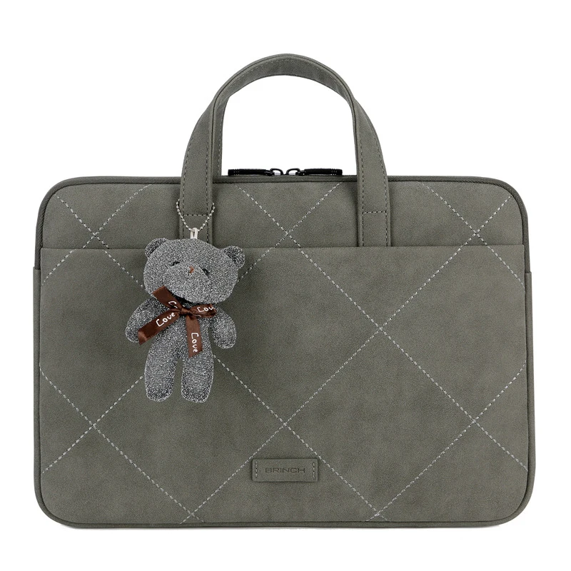 

NEW Waterproof Casual Laptop Bag for Men Anti-dus Shockproof Laptop Bag for Women 13 13.3 14 15Inch Cute Leather Laptop Bag Case