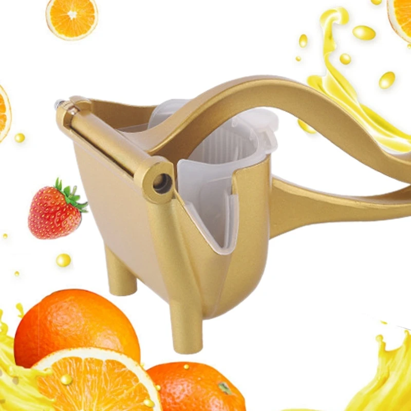 

Manual Fruit Juicer Aluminum Alloy Lemon Lime Squeezer Citrus Press Hand Press Fruit Juicer Detachable Tool-Blue