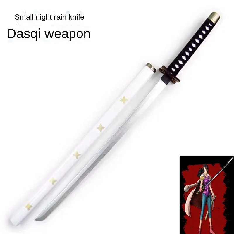 

100cm Animation Small Night Rain Knife Darth Qi Knife Weapon Equipment Cosplay Props All Wooden Japanese Katana Sword Toys