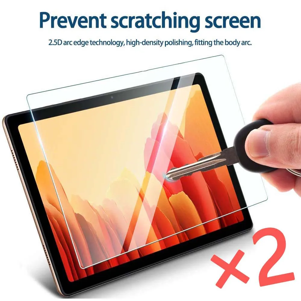 

2Pcs Tablet Screen Protector Cover for Samsung Galaxy Tab A7 10.4inch 2020 SM-T500 T505 T507 Full Tempered Glass Coverage Screen