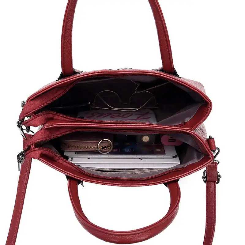 

Daily Commuter Type Alligator PU Leather Top-handle Bags for Women Solid Color Elegant Crossbody Bag Female Quality Shoulder Bag