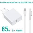 65 Вт 15 в 4A USB Type C PD адаптер питания зарядное устройство для Microsoft Surface Pro X4567 USB C Универсальное зарядное устройство для ноутбука