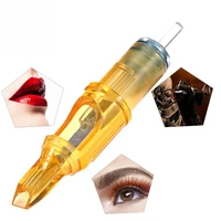 cartridge tattoo needles 0 35mm rlrmm1rs professional disposable semi permanent eyebrow lip makeup tattoo needles supplies