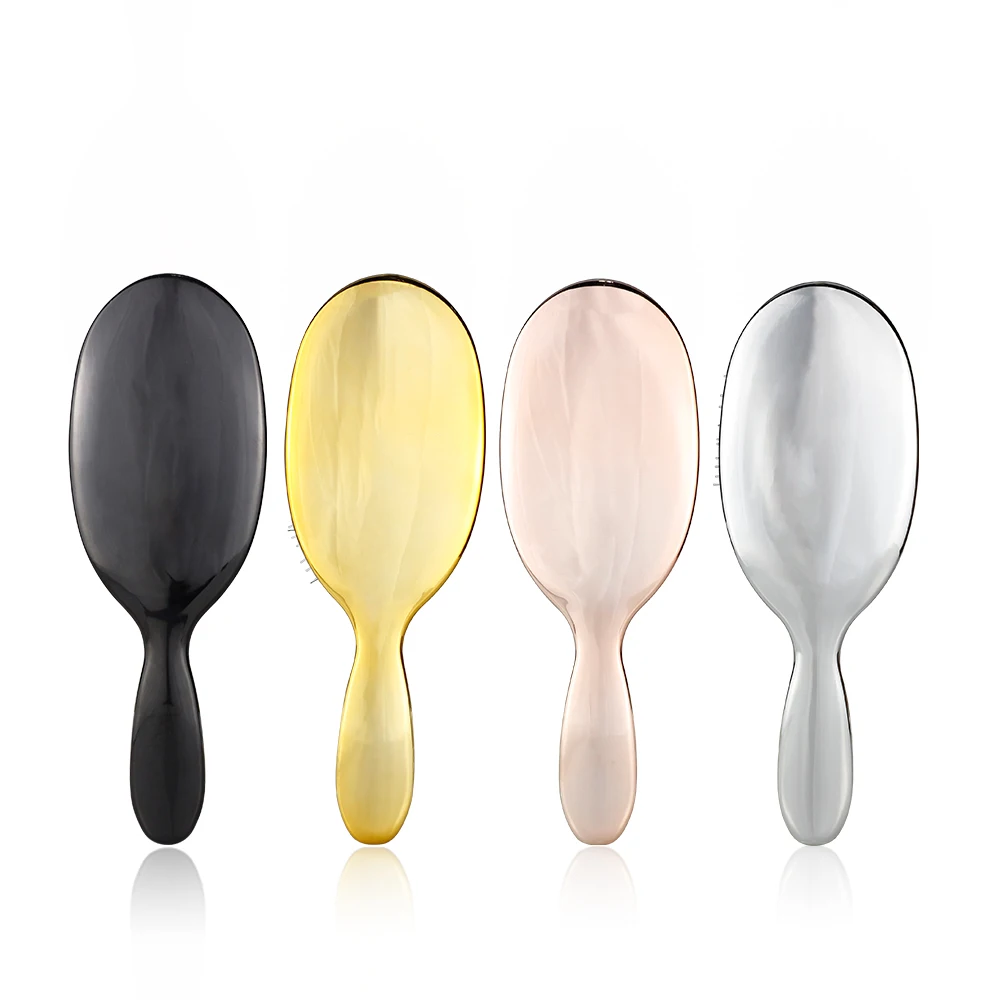 Выбранная натуральная Массажная щетка для волос Антистатическая ABS Ручка