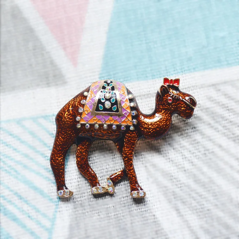 Эмалированная брошь muylind в виде верблюжьих лошадей броши форме животных для