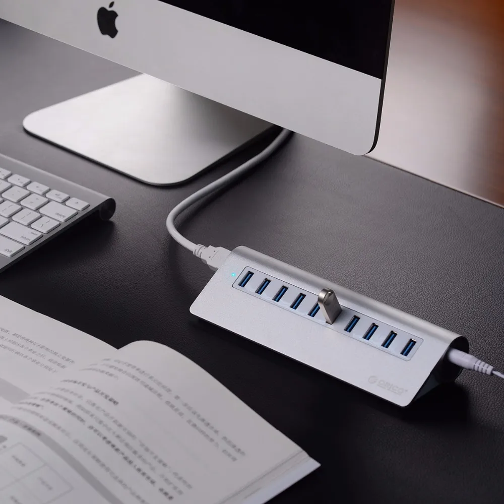 Алюминиевый Концентратор ORICO USB 3 0 с 7 10 портами 5 Гбит/с высокоскоростной usb