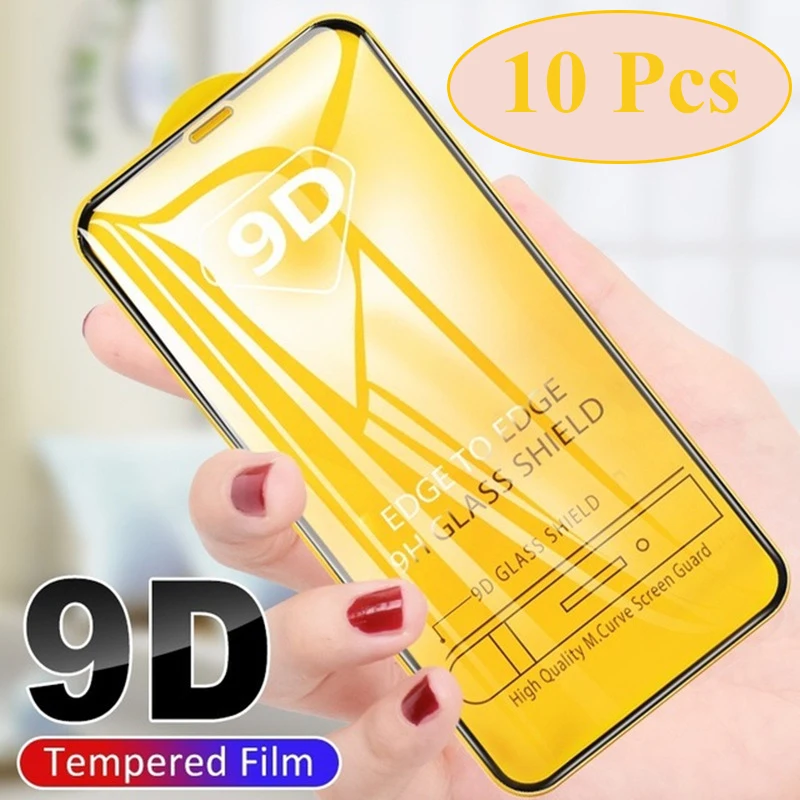 Закаленное стекло 9D для Xiaomi Mi 11 Lite 11X Pro 11i 10i 10 10T F3 GT A4 M4 X3 защитная изогнутая пленка