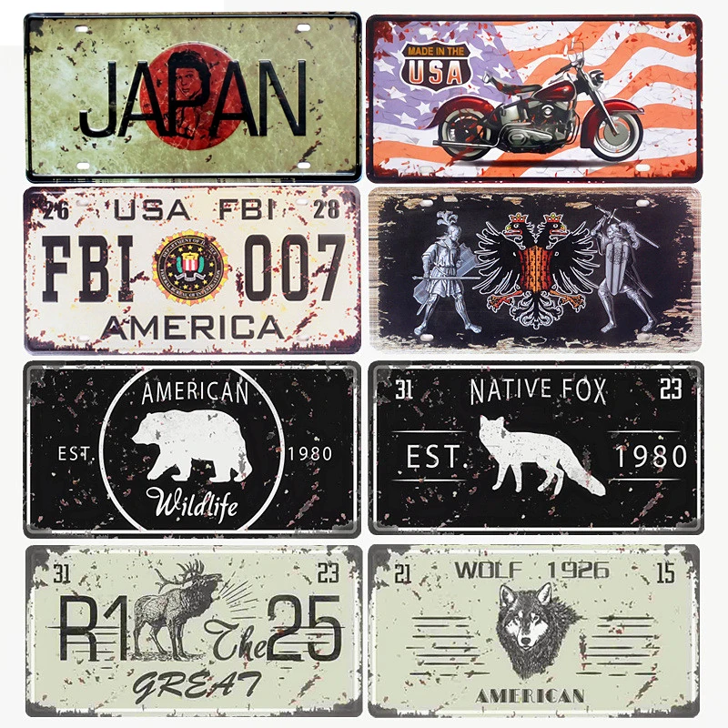 Я люблю Канаду японский флаг страны жестяная пластина картины винтажные