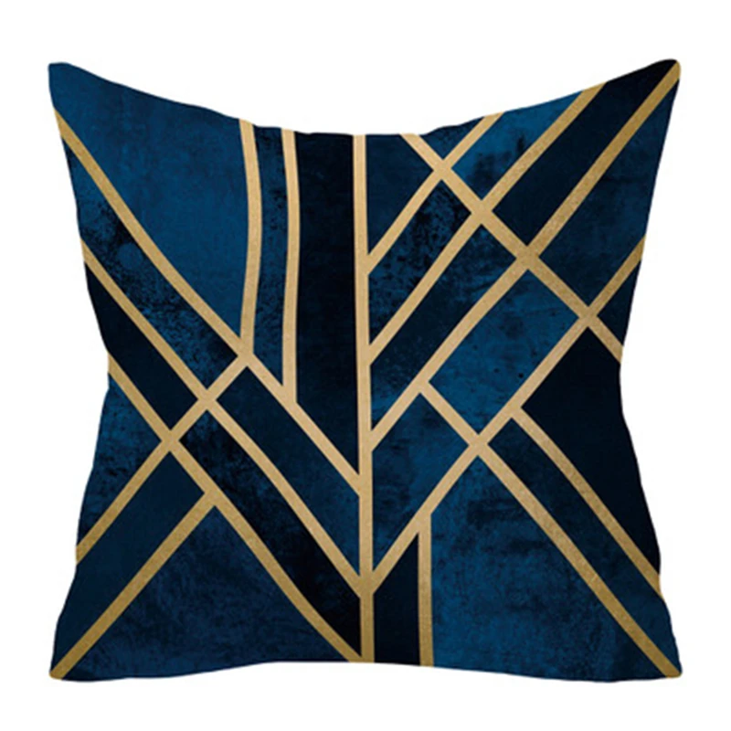 Наволочка Роскошная синяя Полиэстеровая наволочка для декора дома Наволочки