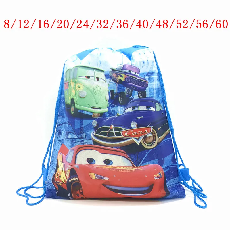 8/60 шт Lightning McQueen сумка-кисет Disney машины школьный рюкзак на день рождения для