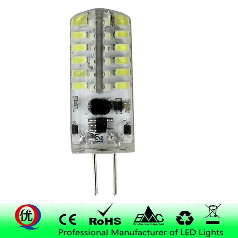 Светодиодный силиконовый мини-лампочка 9 Вт 12 15 AC 220 В DC12V G4 G8 G9 белый светильник