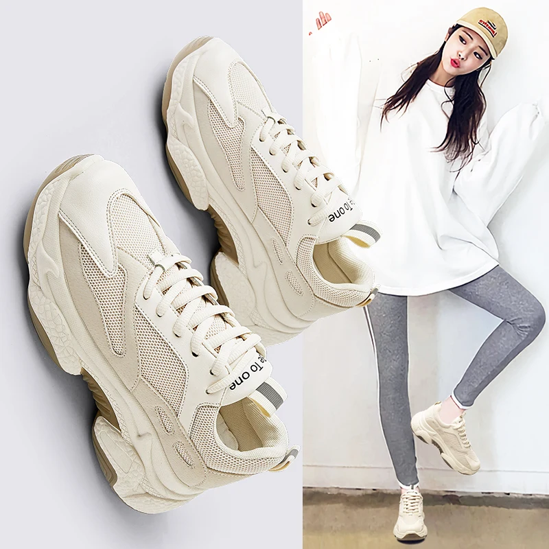 Женские кроссовки удобные дышащие сетчатые тренажеры на платформе не сужающемся