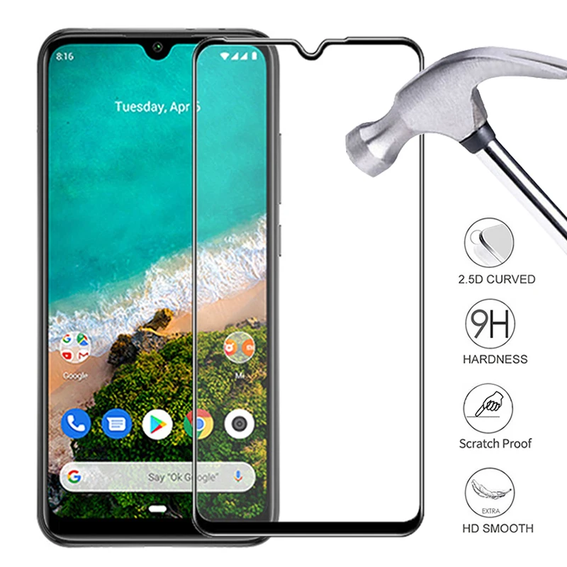 2 в 1 Защитное стекло для Mi A3 Lite light Camera Lens Screen Protector Закаленное Xiaomi xaomi mia3 a3lite Glass |