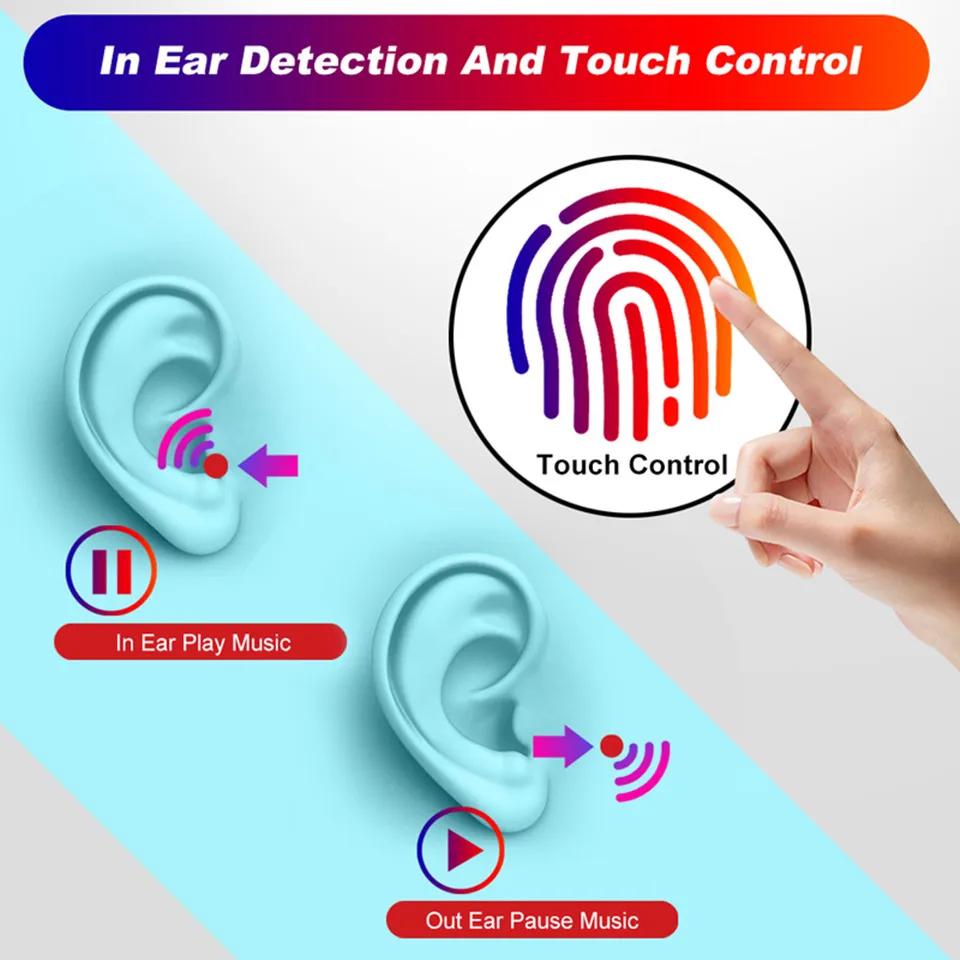 Заводская распродажа i100000 Pro Bluetooth Беспроводные наушники с супер басами GPS + именем