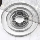 Мини-форма для Tart из нержавеющей стали, кольцо, клетка, десерт, перфорированная форма, печенье, кондитерский круг, резак, мусс, фрукты, пирог, инструменты для выпечки