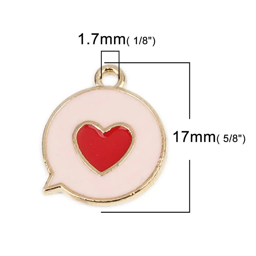 Doreen Box цинковый сплав Подвески геометрические круглые золотые металлические