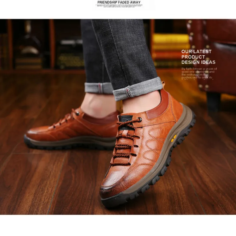 

New 2020 Soft Handmade Men's Genuine Leather Casual Shoes Men Loafers Luxury Brand Fashion Sneakers Brown/Black Shoes Footwear