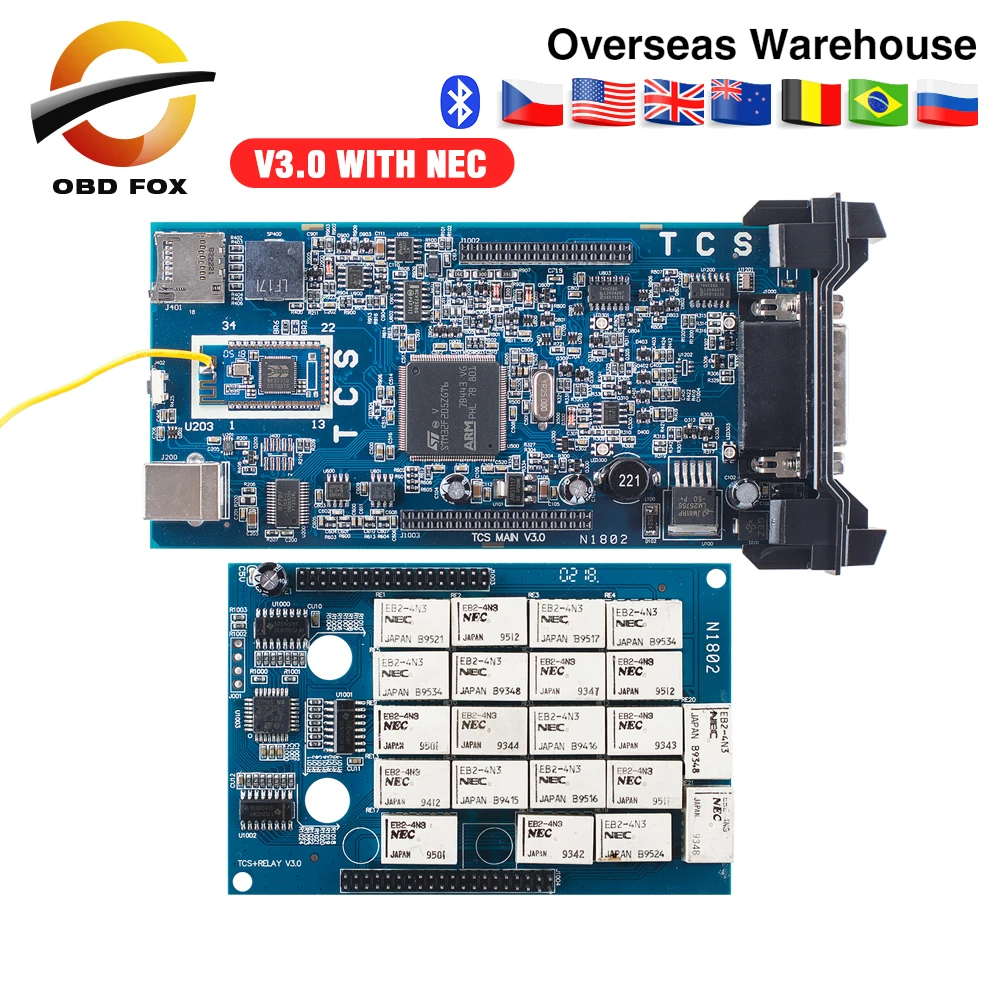 V2015.R3 супер cdp tcs pro многоязычный obd2 Диагностический Инструмент tcs с bluetooth для автомобиля грузовика