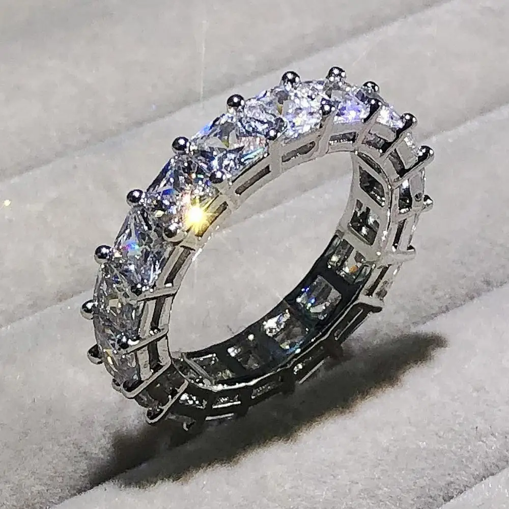 Женское Обручальное кольцо из серебра 925 пробы набор обручальных колец с