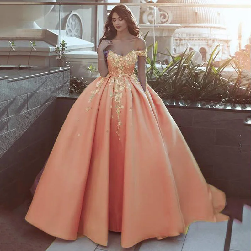 Lorie Розовые Свадебные платья Бальные платья Vestido de novia атласные с открытыми плечами Свадебные платья невесты Бохо многоцветные