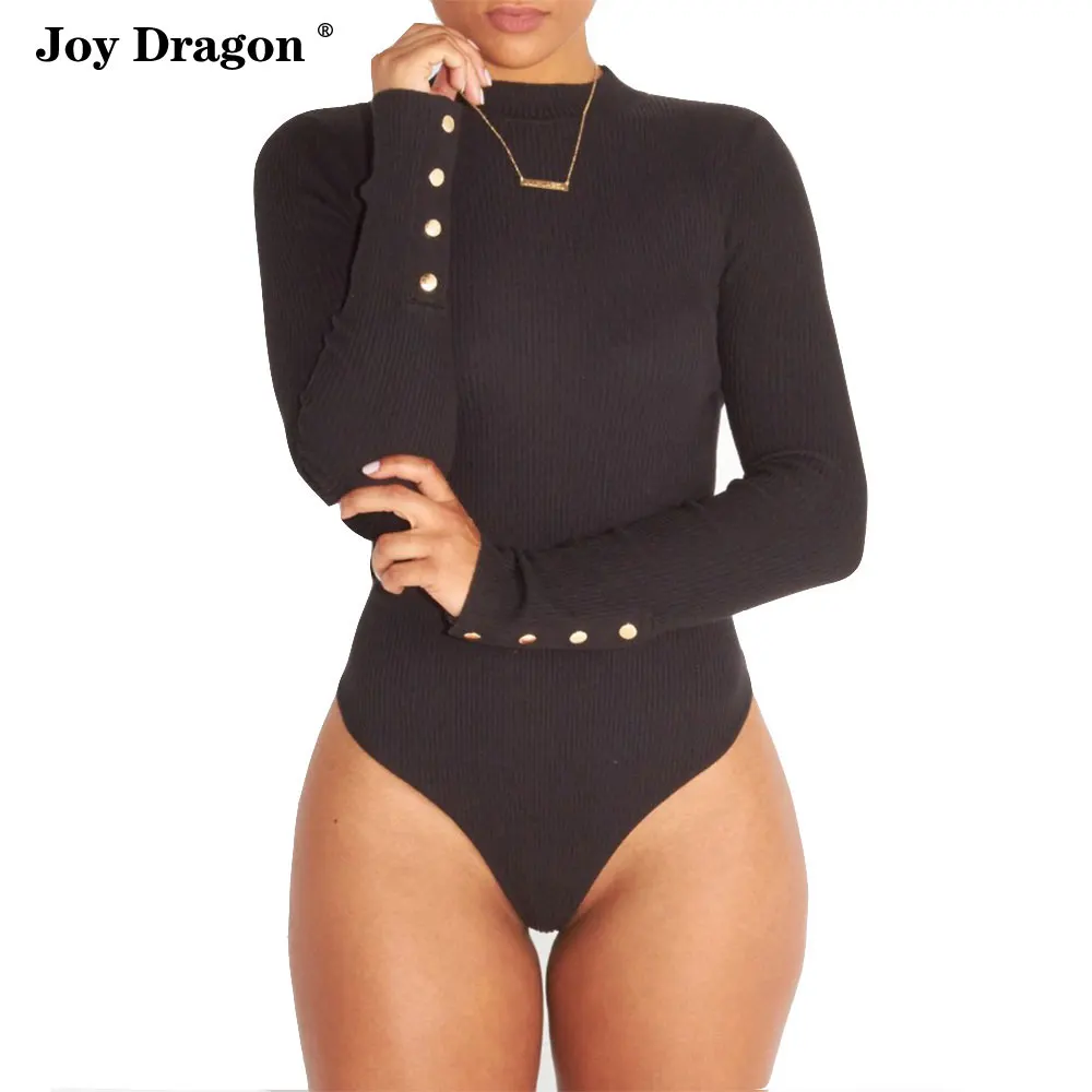

Women Bodycon Jumpsuit Roupas Feminina Combinaison Pantalon Femme Kombinezon Damski Bodysuit One Piece Sexy Long Sleeve Playsuit